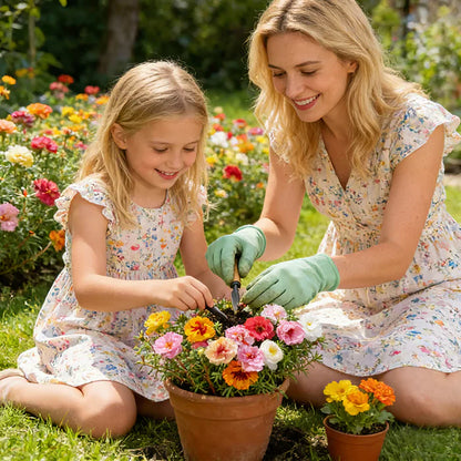 🌸 Turn Bare Soil into a Rainbow Carpet: "Everblooming" Moss Rose Seeds!