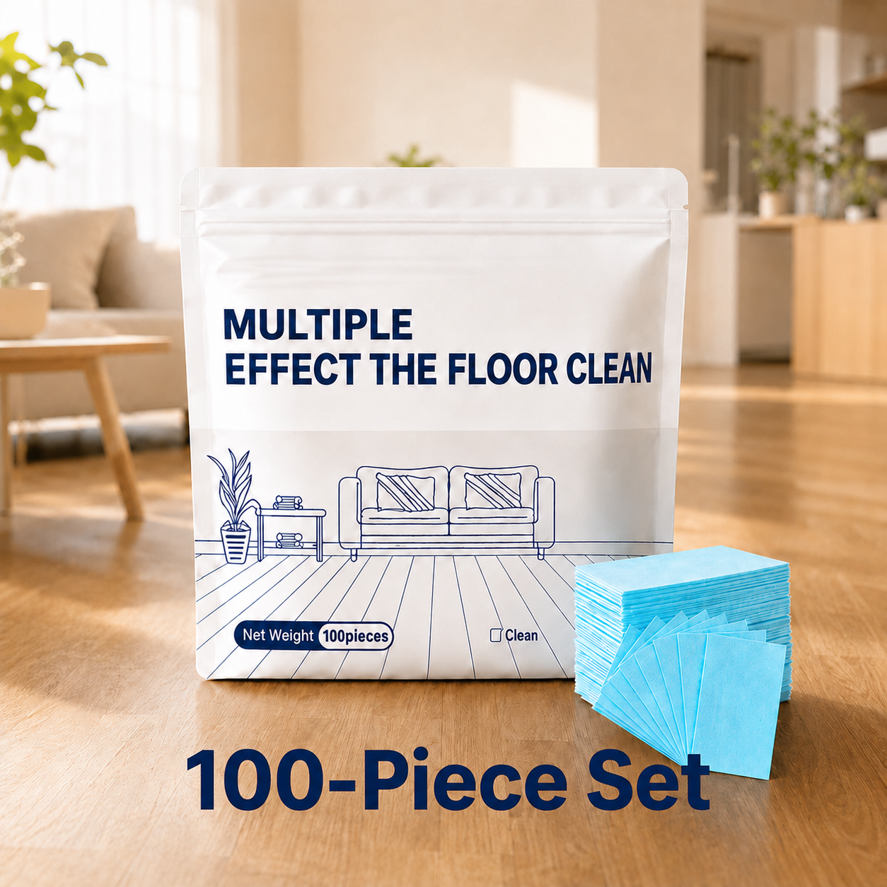 🔥Multi-Surface Floor Cleaning Tablets – Concentrated Cleaner for Hardwood, Tile, Laminate & More