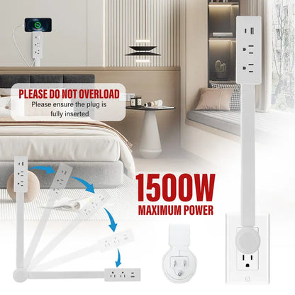 Rotating Wall Outlet Extender