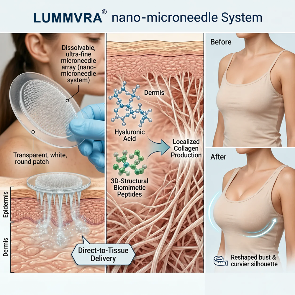 🔥Ends Tonight: 50% OFF🔥Lummvra® Targeted Breast Enhancement Advanced Nano Microneedle Patch