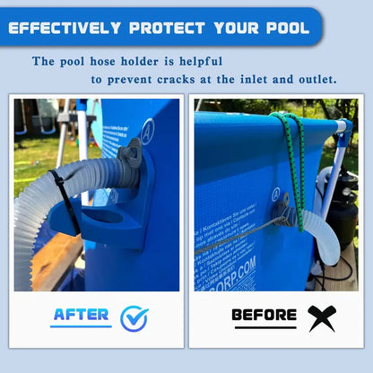🔥Your pool pipes desperately need this! – Swimming Pool Pipe Bracket 🌊 | Pool Accessories & Hoses for Above-Ground Pools | Designed for Intex Pools – Prevents Pipe Sagging & Extends Hose Lifespan