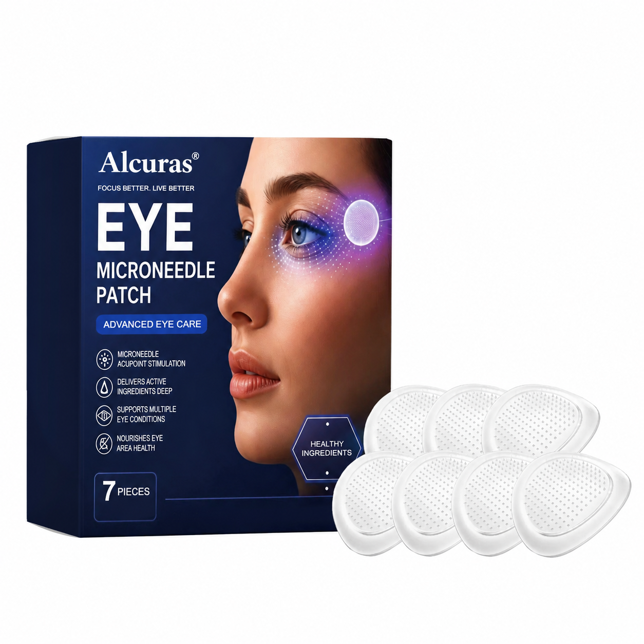 Transdermal Vision-Repair Eye Microneedle Patch✅ Approved(Suitable for presbyopia, dry eye syndrome, glaucoma, and cataracts)
