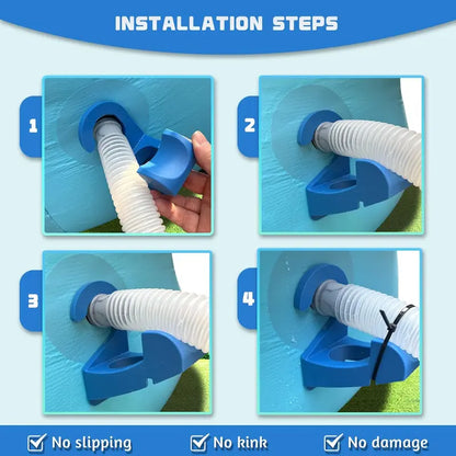🔥Your pool pipes desperately need this! – Swimming Pool Pipe Bracket 🌊 | Pool Accessories & Hoses for Above-Ground Pools | Designed for Intex Pools – Prevents Pipe Sagging & Extends Hose Lifespan
