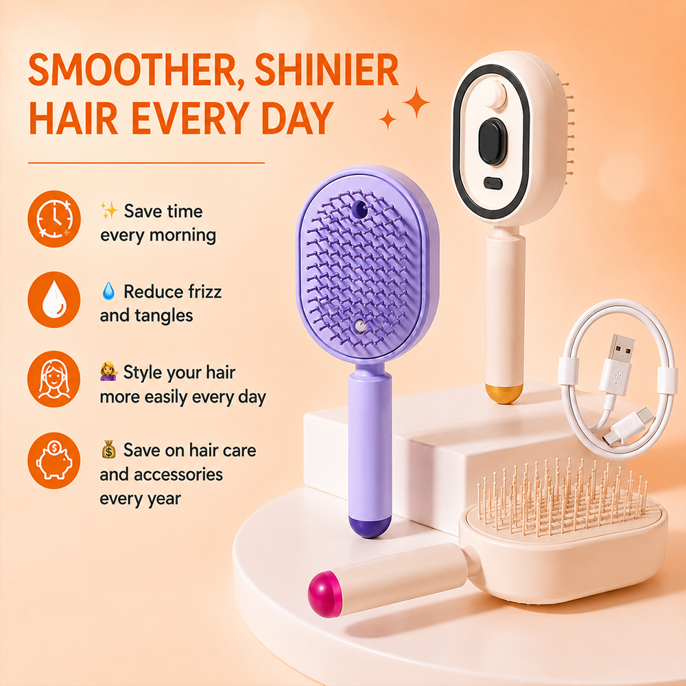 💥Limited-time discount - Only 3 items left💥Anti-Knot & Anti-Frizz Brush🪮