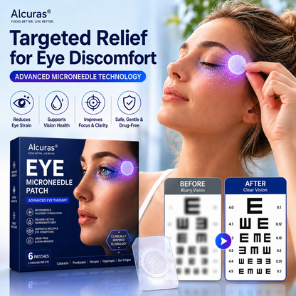 Transdermal Vision-Repair Eye Microneedle Patch✅ Approved(Suitable for presbyopia, dry eye syndrome, glaucoma, and cataracts)