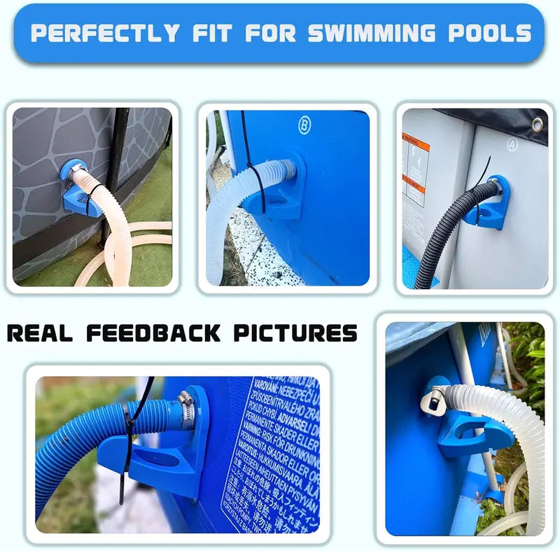 🔥Your pool pipes desperately need this! – Swimming Pool Pipe Bracket 🌊 | Pool Accessories & Hoses for Above-Ground Pools | Designed for Intex Pools – Prevents Pipe Sagging & Extends Hose Lifespan