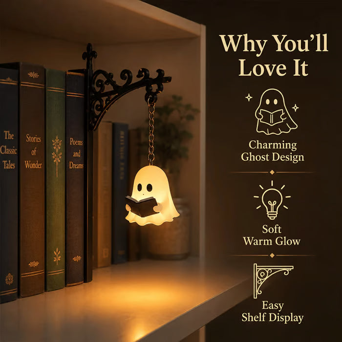 🔥 NEW FOR HALLOWEEN 2026 | 👻 Bookshelf Lantern Light – Cozy Halloween Décor for Book Lovers