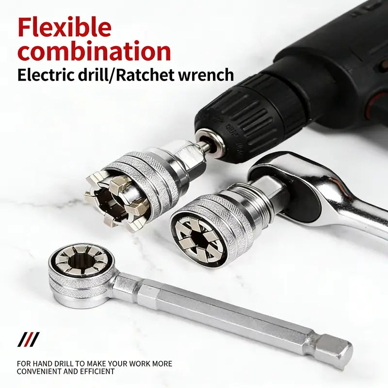 🔥 Universal Socket Wrench Tool – Adjustable Multi-Function Repair Tool🧰