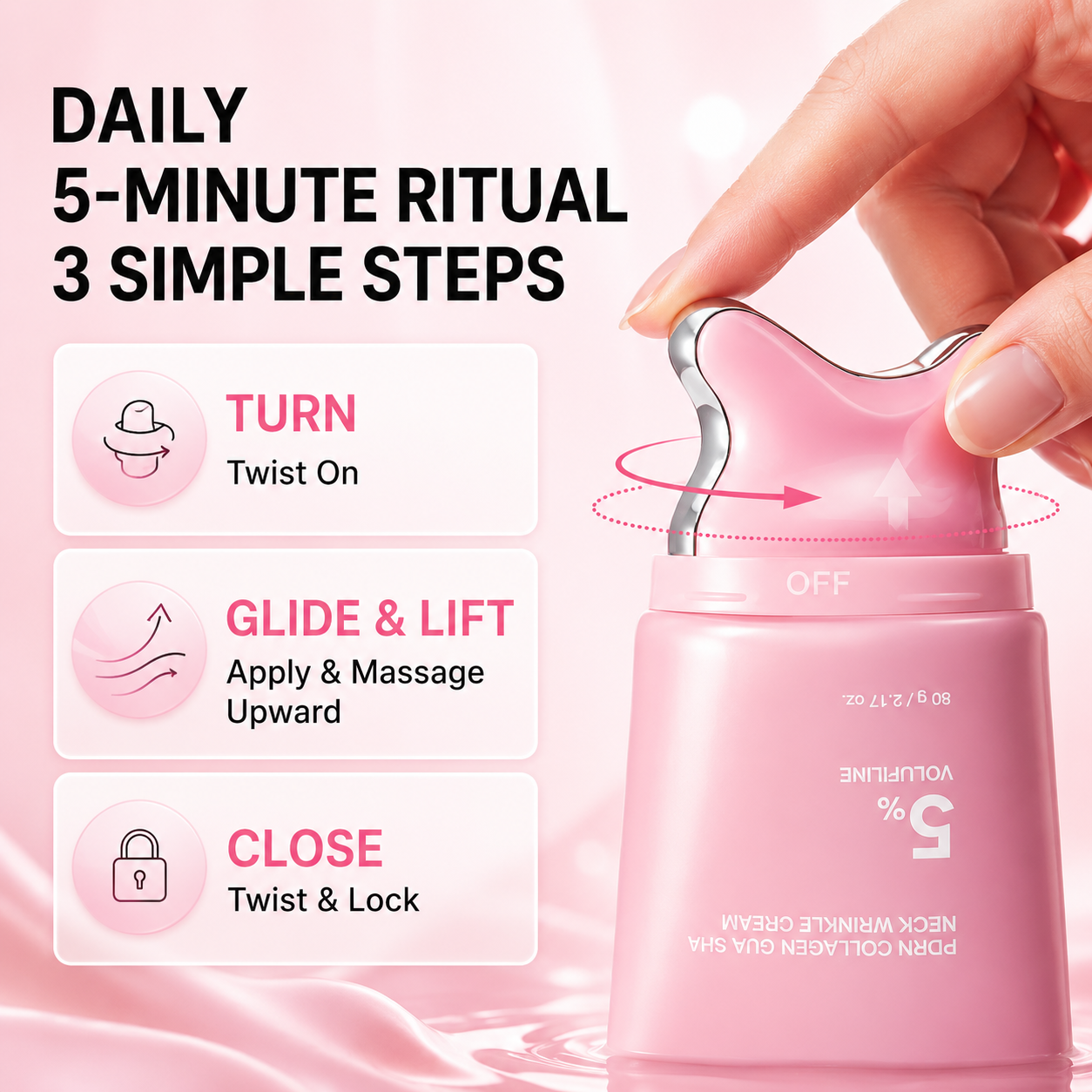 PDRN Collagen Gua Sha Neck Wrinkle Cream