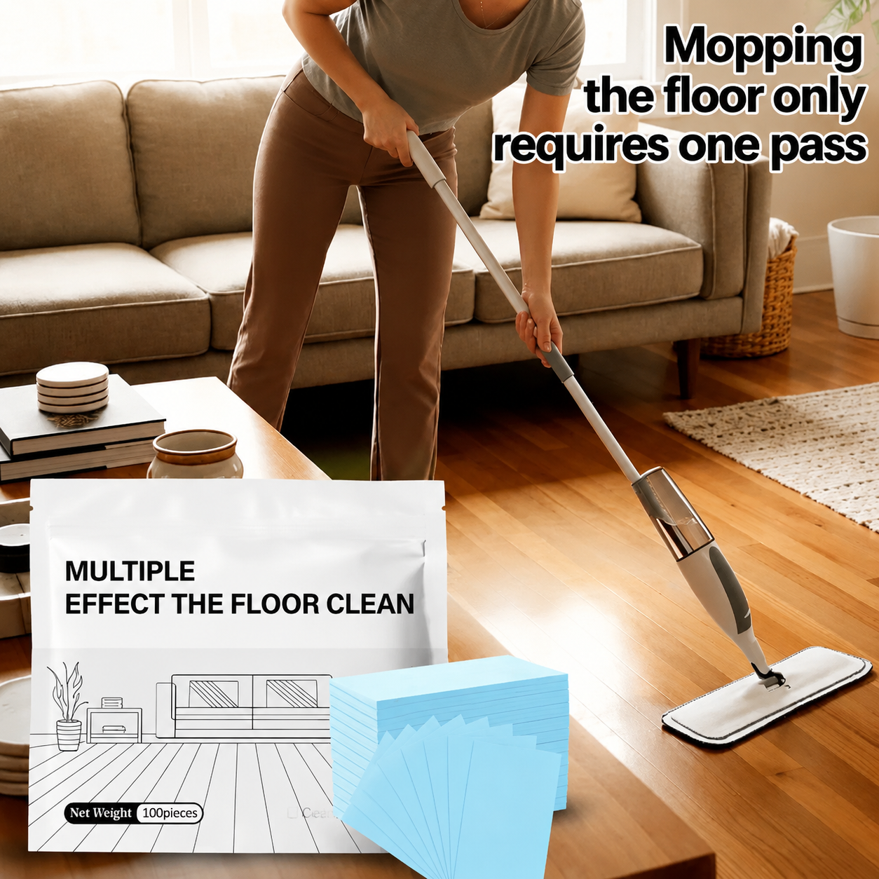 🔥Multi-Surface Floor Cleaning Tablets – Concentrated Cleaner for Hardwood, Tile, Laminate & More