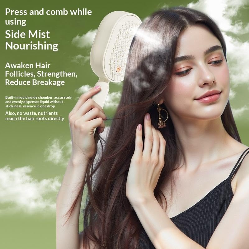 💥Electric Spray Air Cushion Massage Comb, Anti-Tangle Electric Hair Brush