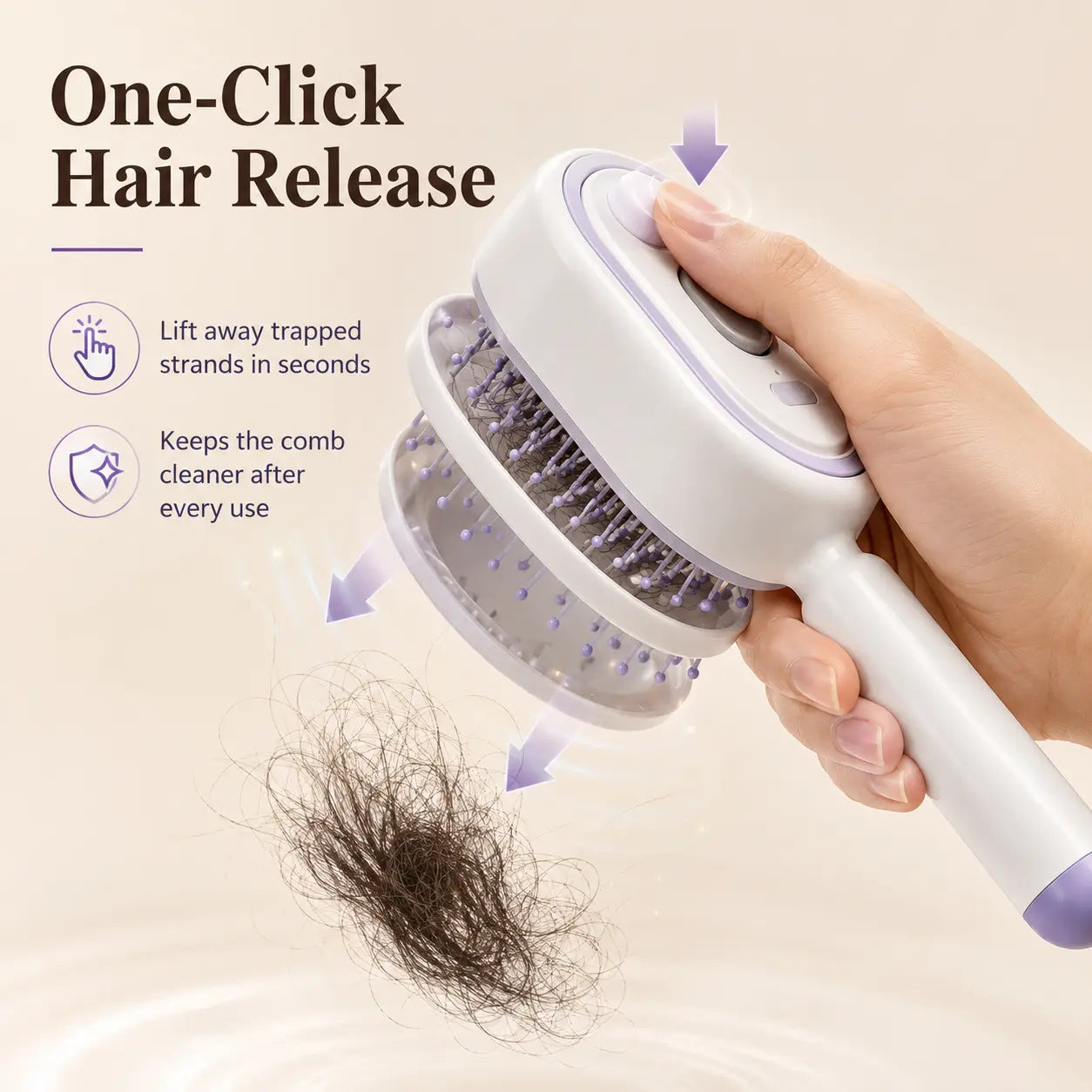 💥Electric Spray Air Cushion Massage Comb, Anti-Tangle Electric Hair Brush