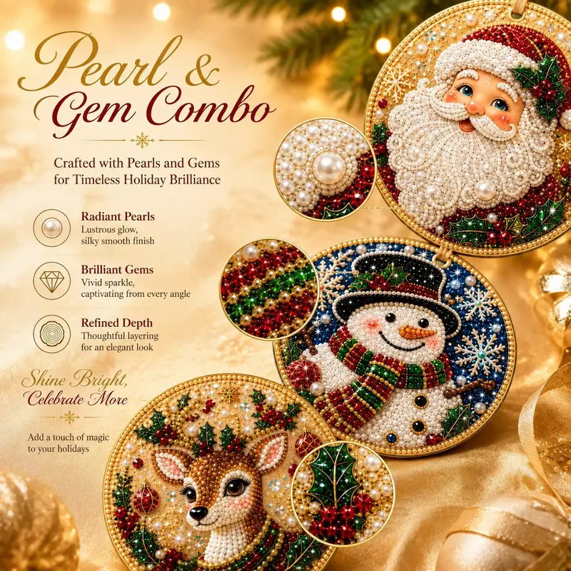 Christmas DIY Diamond Painting Ornaments Kit
