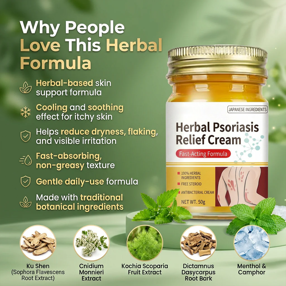 🌿Herbal Psoriasis & Eczema Relief Skin Cream