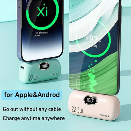 🏆Flash Sale⚡🔋 5000mAh Mini Portable Phone Power Bank(Type-C & USB-A)