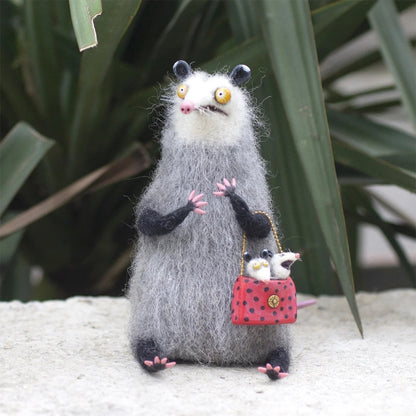 🔥Hot Sale 49% OFF🌟🐭👀Handmade Wool Felt Big-Eyed Panicked Weirdo — Quirky Plush Pal🧶