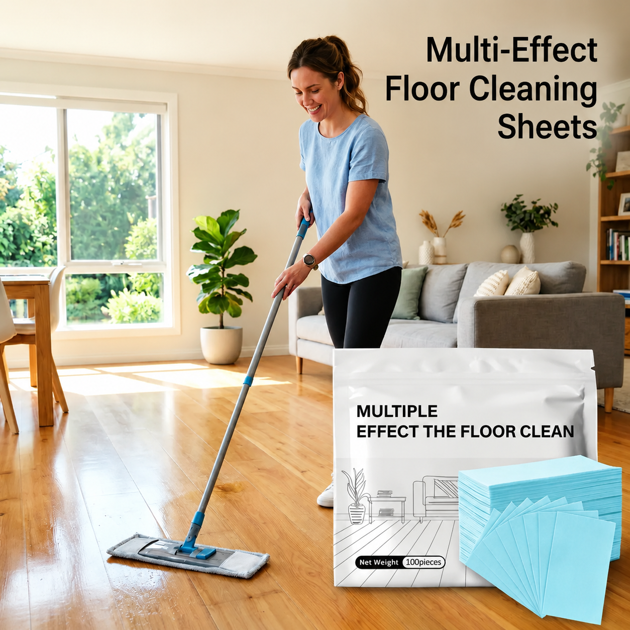 🔥Multi-Surface Floor Cleaning Tablets – Concentrated Cleaner for Hardwood, Tile, Laminate & More
