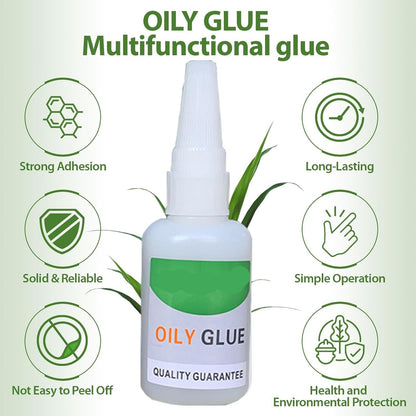 Upgrade to Large Capacity Welding High Strength Oily Glue,Universal Super Glue,Strong Plastic Glue Fast Repair and Curing for Metals, Plastics,with Anti Clog Cap,Strong Adhesive Waterproof Adhesive for Faux Leather,Metals,Wood,Plastics,Rubber.smartliving