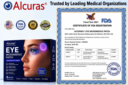 Transdermal Vision-Repair Eye Microneedle Patch✅ Approved(Suitable for presbyopia, dry eye syndrome, glaucoma, and cataracts)