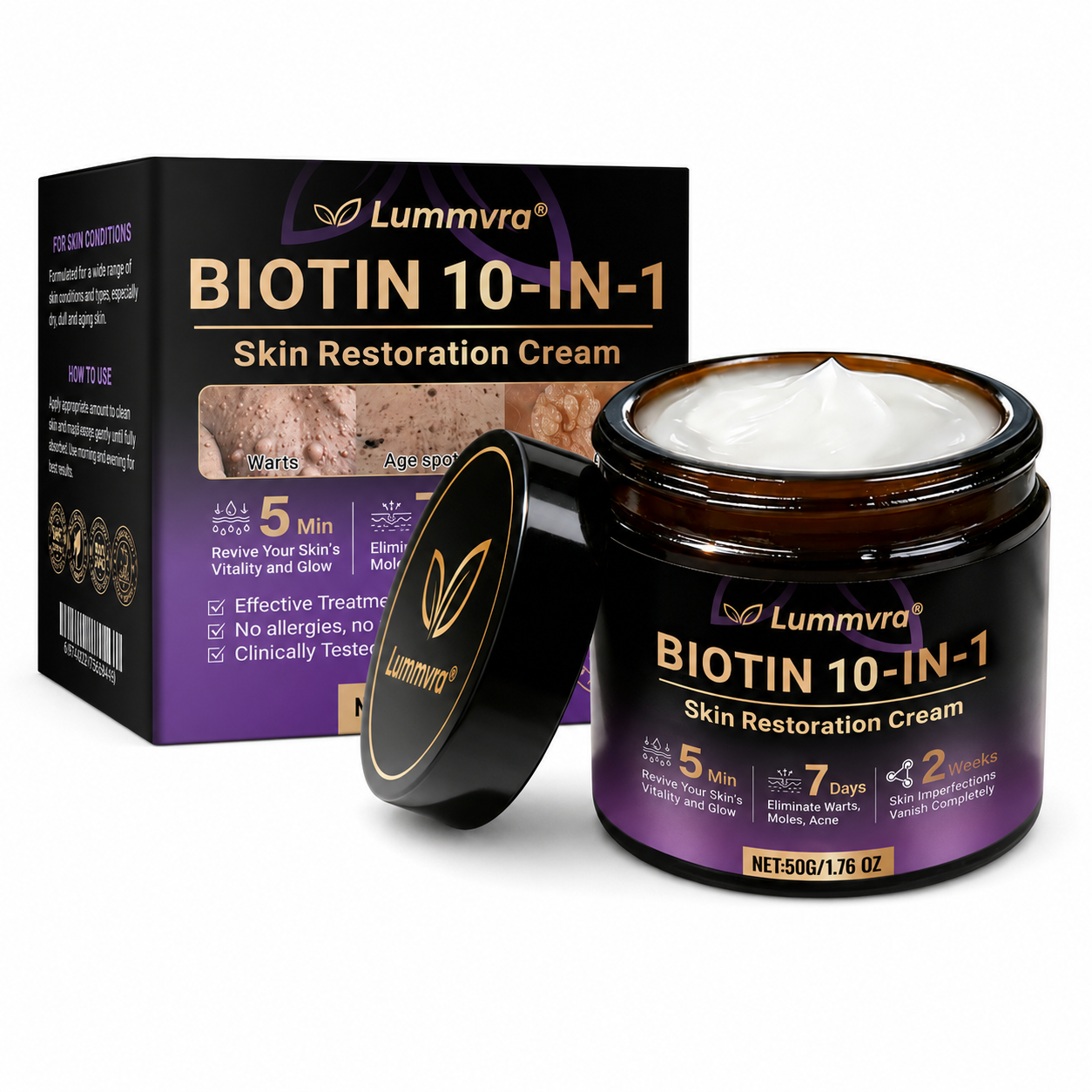 Made and Shipped from Canada ✨Lummvra® Biotin 10-in-1 Skin Restoration Cream