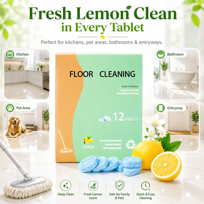 🔥LIMITED-TIME LAUNCH: 58% OFF🏡✨Fast-Drying Lemon Floor Cleaning Tablets