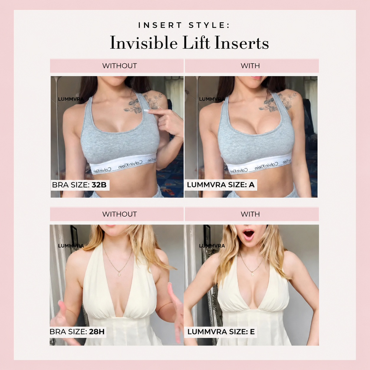 🔥 LIMITED-TIME LAUNCH: 50% OFF — LUMMVRA Invisible Lift Inserts for Low-Cut Tops