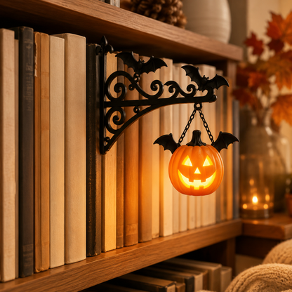 🔥 NEW FOR HALLOWEEN 2026 | 👻 Bookshelf Lantern Light – Cozy Halloween Décor for Book Lovers