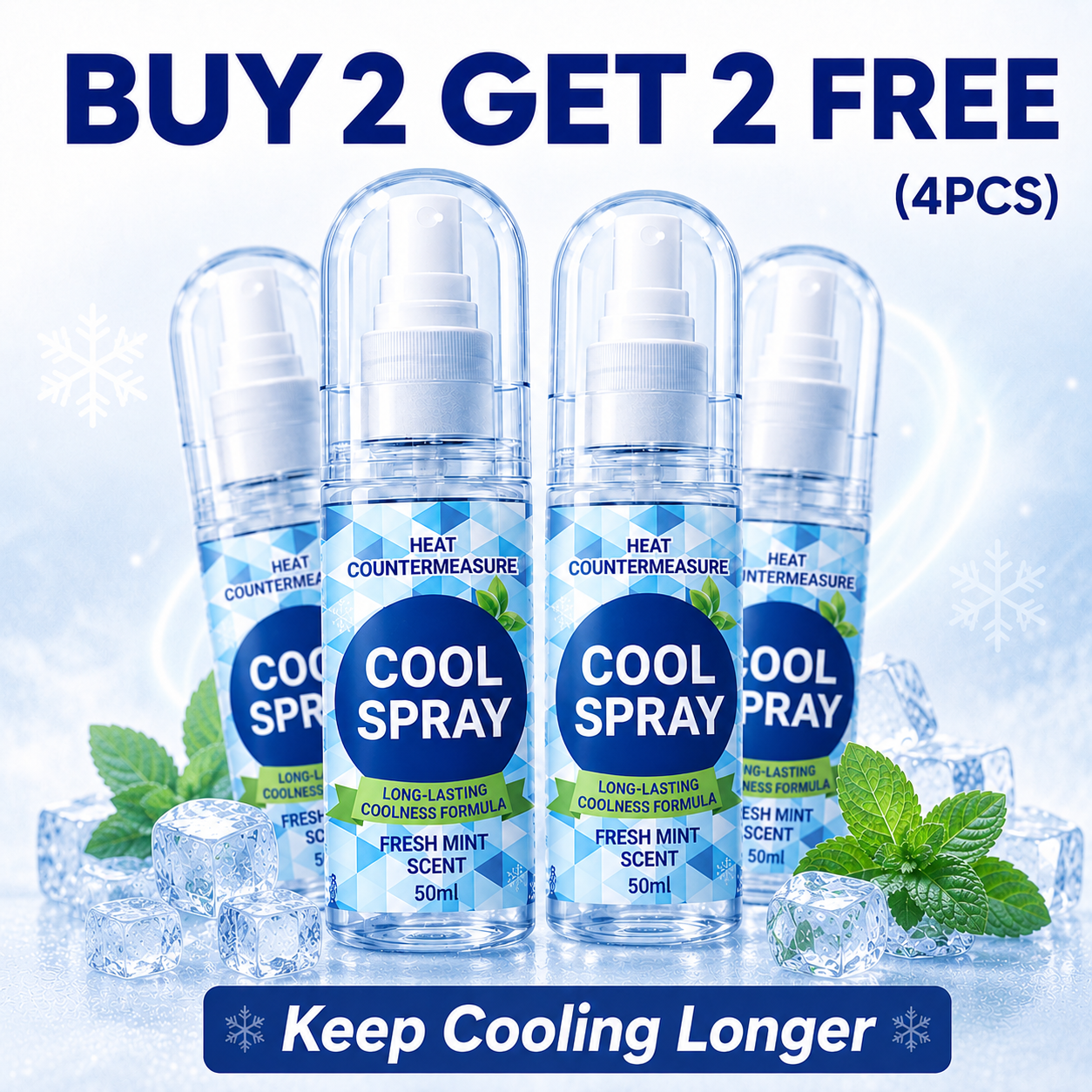 ⚡Cools down in 2 seconds❄️Long-Lasting Cooling Sensation Spray