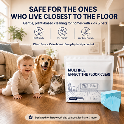 🔥Multi-Surface Floor Cleaning Tablets – Concentrated Cleaner for Hardwood, Tile, Laminate & More