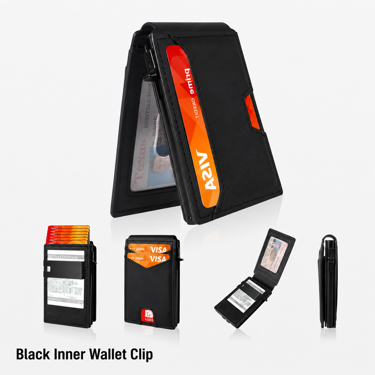 🔥HOT SALE🔥Men’s Slim RFID Blocking Wallet – Pop-Up Card Holder & Money Clip