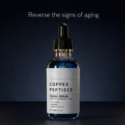 GHK-Cu and Hyaluronic Acid Anti-Aging Facial Serum