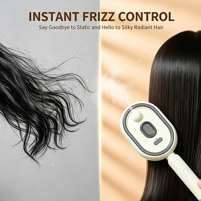 💥Electric Spray Air Cushion Massage Comb, Anti-Tangle Electric Hair Brush
