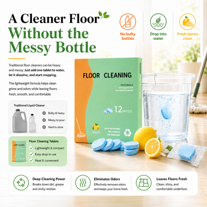 🔥LIMITED-TIME LAUNCH: 58% OFF🏡✨Fast-Drying Lemon Floor Cleaning Tablets