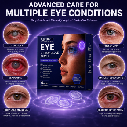 Transdermal Vision-Repair Eye Microneedle Patch✅ Approved(Suitable for presbyopia, dry eye syndrome, glaucoma, and cataracts)