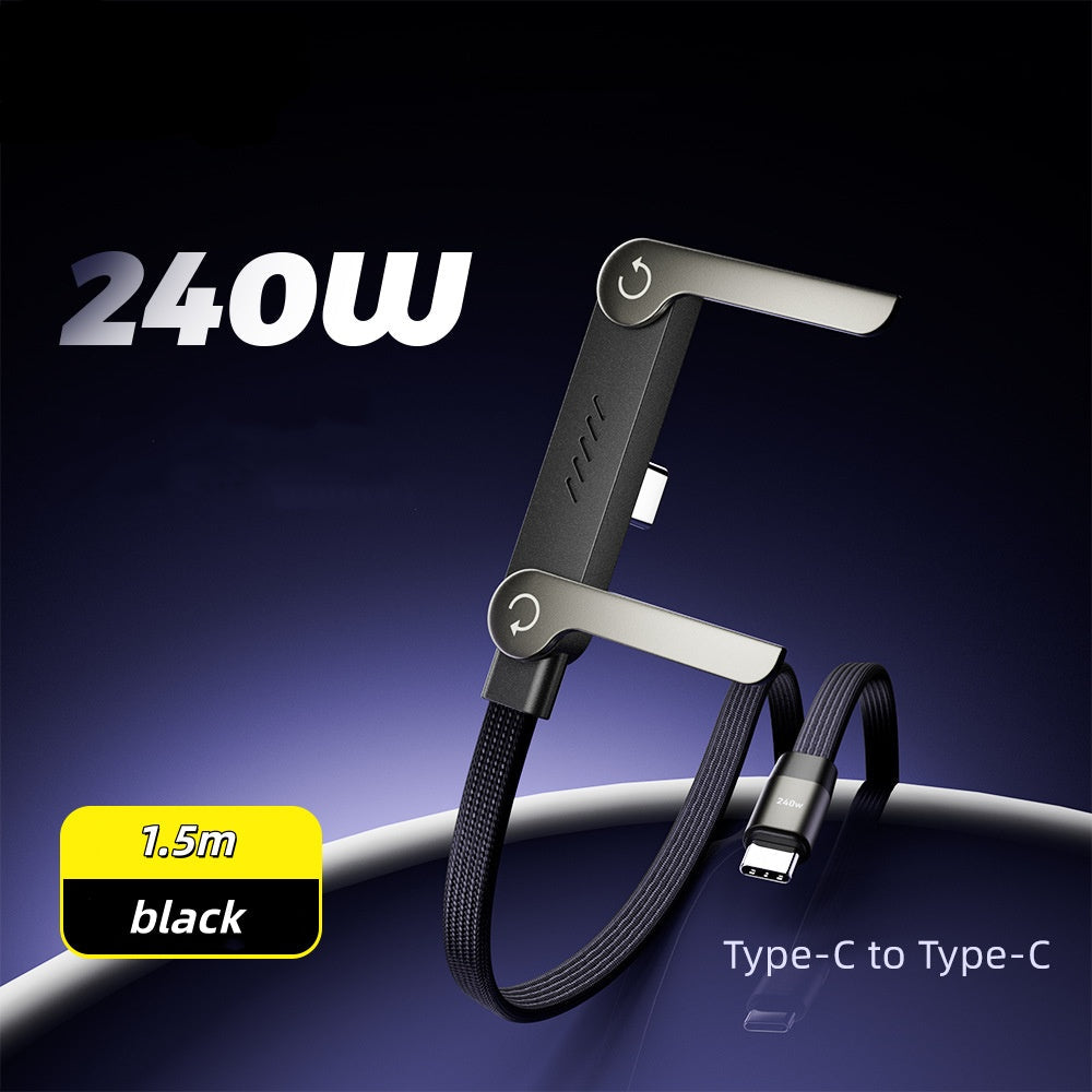 2-in-1 Invisible Holder Charger Cable|240w super Fast Charging Cord-sell