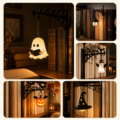 🔥 NEW FOR HALLOWEEN 2026 | 👻 Bookshelf Lantern Light – Cozy Halloween Décor for Book Lovers