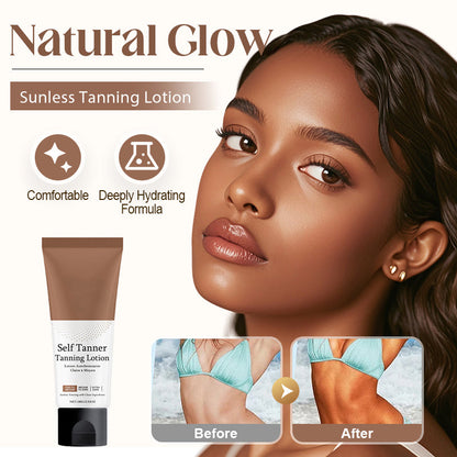 🎉HOT SALE 50% OFF🌟50K+ SOLD💞Natural Glow Sunless Tanning Lotion