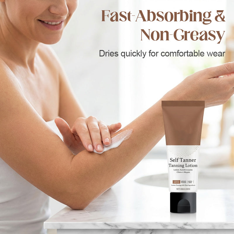🎉HOT SALE 50% OFF🌟50K+ SOLD💞Natural Glow Sunless Tanning Lotion